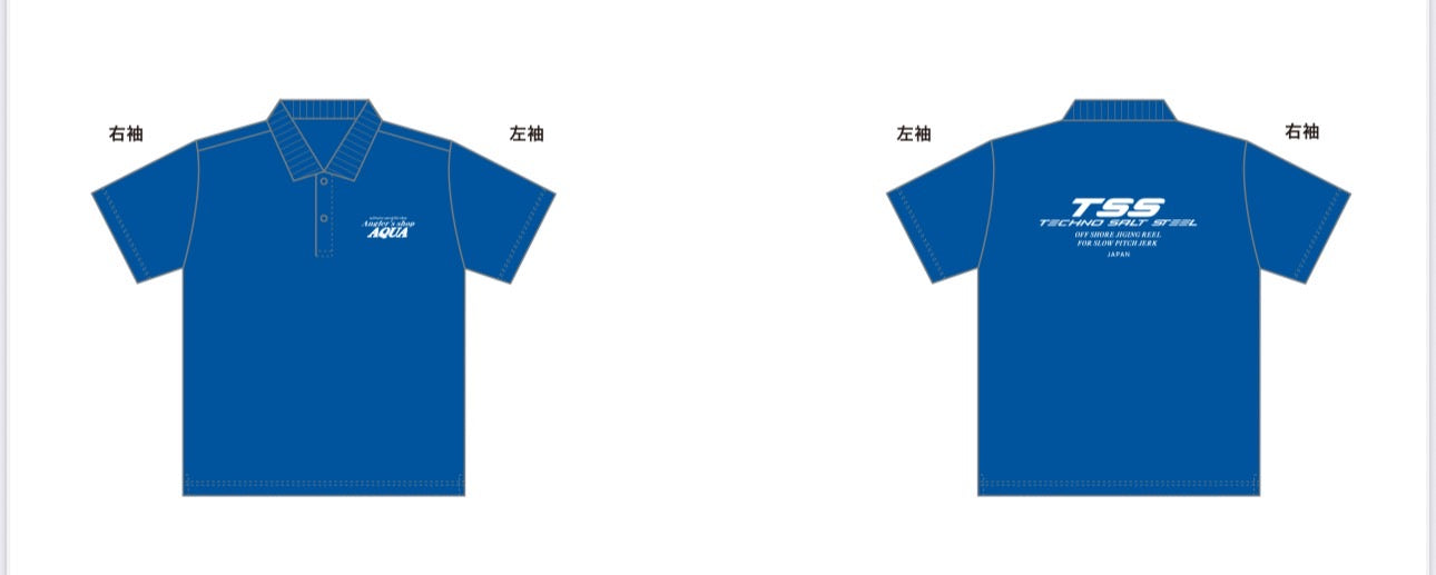 アングラーズショップアクア　ドライポロシャツ　TSSコラボ